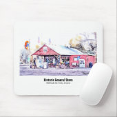 歴史的なルート66のアリゾナの雑貨店の水彩画 マウスパッド (マウス)
