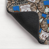 歴史的なルート66の~のFlagstaff、アリゾナ マウスパッド (コーナー)