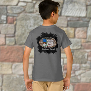 歴史的なルート66の~のFlagstaff、アリゾナ Tシャツ