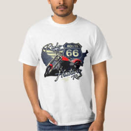 歴史的なルート66をバイクでドライブ ロードトリップT Tシャツ