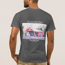 歴史的なルート66アリゾナ一般店水彩色