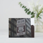 歴史的なルート66シカゴ標識旅行はがき ポストカード (スタンド正面)