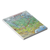 歴史的なルート66マンガマップ ノートパッド (アングル)