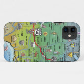 歴史的なルート66マンガマップ Case-Mate iPhoneケース (裏面(横))