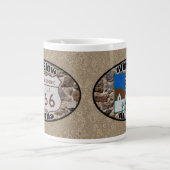 歴史的なルート66 ~ウィンスロー,アリゾナ ジャンボコーヒーマグカップ (正面)