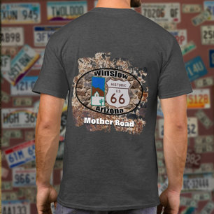 歴史的なルート66 ～ウィンスロー，アリゾナ Tシャツ