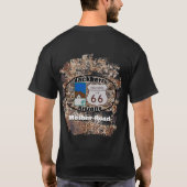 歴史的なルート66 to Hackberry，アリゾナ Tシャツ (裏面)