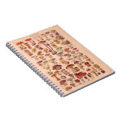 歴史的なヴィンテージきのこ ノートブック (右側)