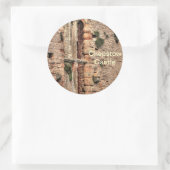 歴史的な中世の城の窓 ラウンドシール (バッグ)