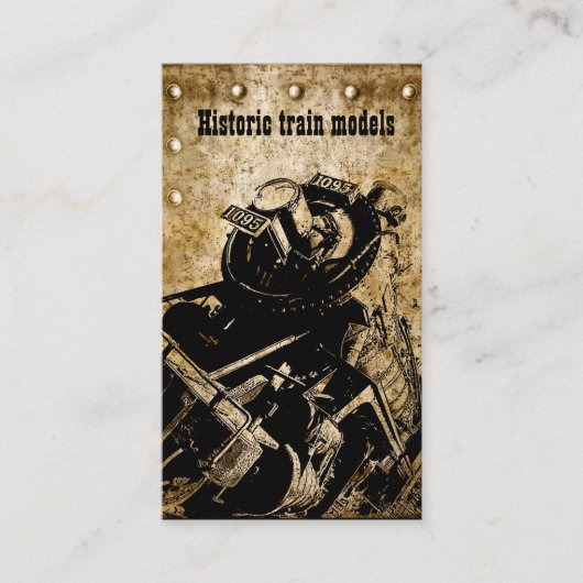 歴史的な列車はコレクターか店を模倣します 名刺 (正面)