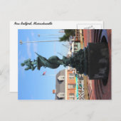 歴史的な噴水 - マサチューセッツ州のポストカード ポストカード (正面/裏面)