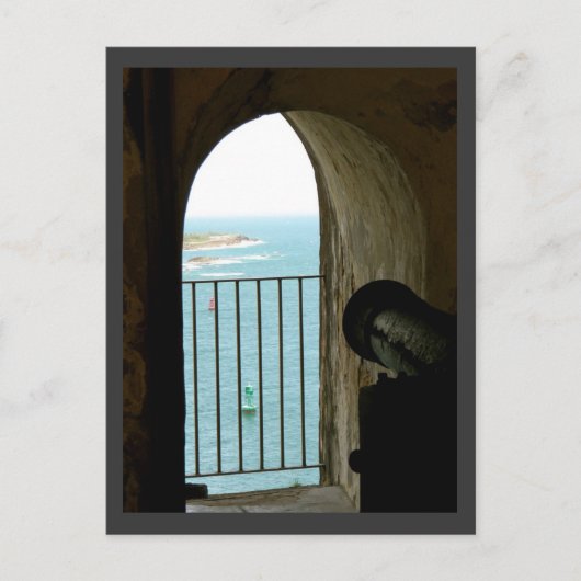 歴史的な城エルモロプエルトリコ ポストカード (正面)