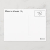 歴史的な大西洋都市 ポストカード (裏面)