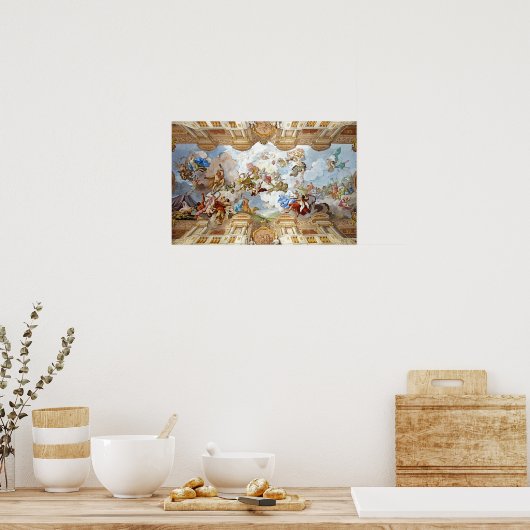 歴史的な天井のメルク絵画アビーのポスター ポスター (キッチン)