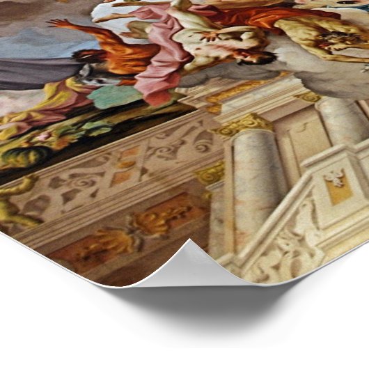 歴史的な天井のメルク絵画アビーのポスター ポスター (角)