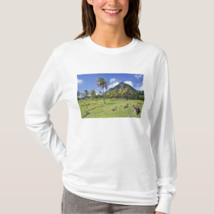 歴史的な小道沿いのグロス・ピトンの景色 Tシャツ