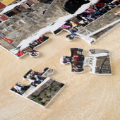 歴史的な建物と川、ポルト、ポルトガル ジグソーパズル (側面)