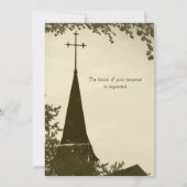 歴史的な教会Mackinacの島の結婚式招待状 招待状 (裏面)