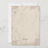 歴史的な旗の招待状 招待状 (裏面)