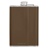 歴史的な村場面イギリスの鉄道ポスター フラスク (裏面)