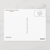 歴史的な沿道コロラドトラベル ポストカード (裏面)