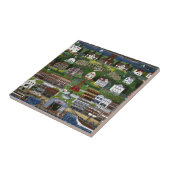 歴史的な港Townsend、ワシントン州 タイル (側面)