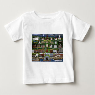 歴史的な港Townsend、ワシントン州 ベビーTシャツ