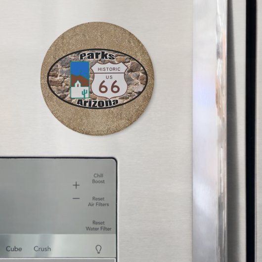 歴史的な米国ルート66パークスアリゾナ マグネット (インサイチュ (冷蔵庫))