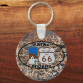 歴史的な米国ルート66～パークス（アリゾナ州） キーホルダー (正面)