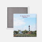 歴史的な聖アウグスティヌス、フロリダの灯台 マグネット (正面/裏面)