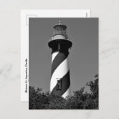 歴史的な聖アウグスティヌス、フロリダライトハウス シーズンポストカード (正面/裏面)