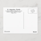 歴史的な聖オーガスティンフロリダ州アメリカのはがき ポストカード (裏面)