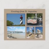 歴史的な聖オーガスティンフロリダ州アメリカのはがき ポストカード (正面)