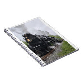 歴史的な蒸気エンジンニッケルプレートスパイラルノート ノートブック (右側)