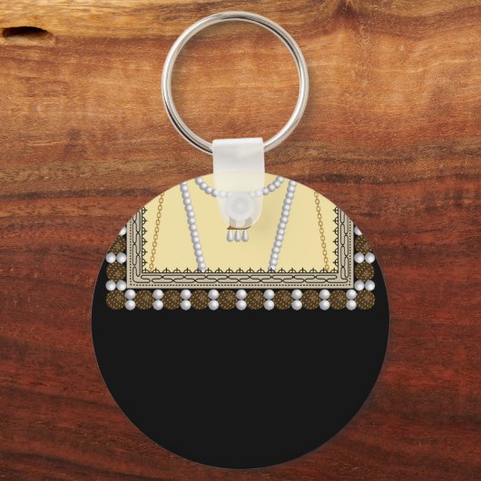 歴史的な衣服 – Anne Boleyn キーホルダー (正面)