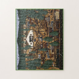 歴史的な記録のキャンプのパズル ジグソーパズル