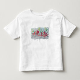 歴史的な赤レンガの入り口 トドラーTシャツ