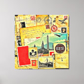 歴史的な郵便旅行 キャンバスプリント (正面)