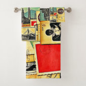 歴史的な郵便旅行 バスタオルセット (インサイチュ)