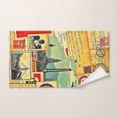 歴史的な郵便旅行 バスタオルセット (ハンドタオル)