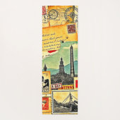 歴史的な郵便旅行 ヨガマット (裏面)