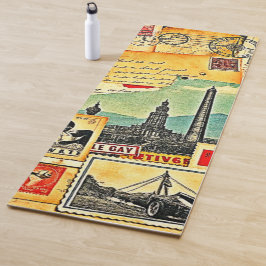 歴史的な郵便旅行 ヨガマット