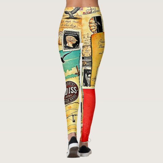 歴史的な郵便旅行 レギンス (裏面)