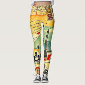 歴史的な郵便旅行 レギンス (正面)