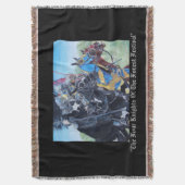 歴史的な馬で馬上槍試合をしている中世騎士 スローブランケット (正面縦)