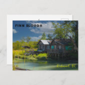 歴史的な魚釣りの村フィンスラウ ポストカード (正面/裏面)
