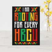 歴史的な黒人大学（HBCU）全てを応援しています カード (黄色い花)