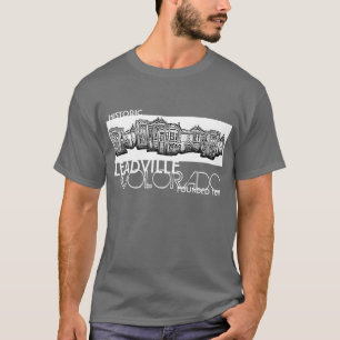 歴史的なLeadvilleコロラド州の古い町のティー Tシャツ