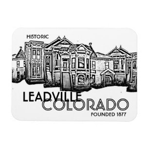 歴史的なLeadvilleコロラド州の古い町の磁石 マグネット