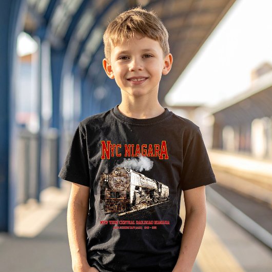 歴史的なNYCナイアガラ列車蒸気機関車 Tシャツ